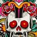 Tattoos - skull/dagger - 42014